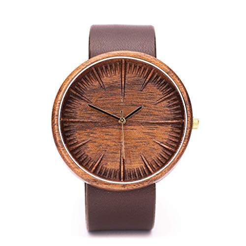 Ovi Watch - American Walnut Wooden Watch For Men, Powered with Swiss Movement and Sapphire Crystal Glass