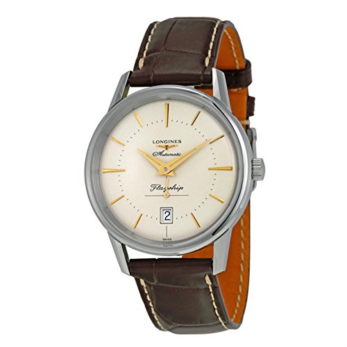 Longines Heritage Flagship Automatic Silver Dial Brown Leather Men's Watch L47954782