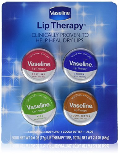 Vaseline Lip Therapy Tins, 4 pk