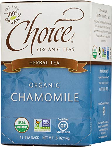 Choice Organic Teas Herbal Tea, 16 Tea Bags, Chamomile