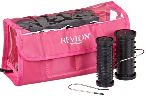 REVLON, CurlstoGo Piece Travel Hot Rollers, Pink, 10 Count