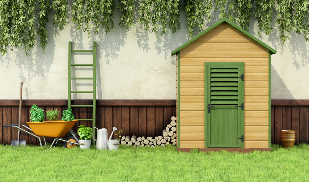 landscaping - garden shed