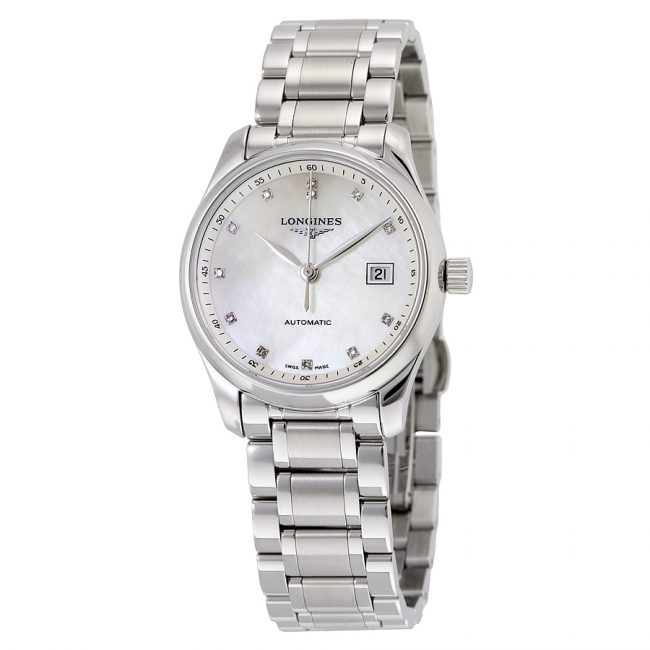 best luxury watches under - Longines Master Collection Automatic Mother of Pearl Dial Stainless Steel Ladies Watch
