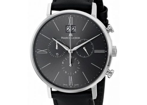 best luxury watches under - Maurice Lacroix Men's EL1088-SS001-810 Eliros Stainless Steel Watch With Black Leather Band
