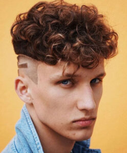 Modern Curly Disconnected Undercut