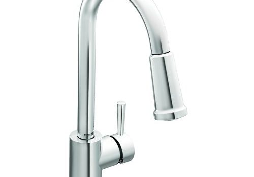 kitchen faucet reviews - moen 7175 level one handle high arc pullout kitchen faucet