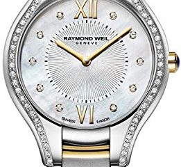 best luxury watches under - Raymond Weil Noemia Mother of Pearl Two-tone Ladies Watch