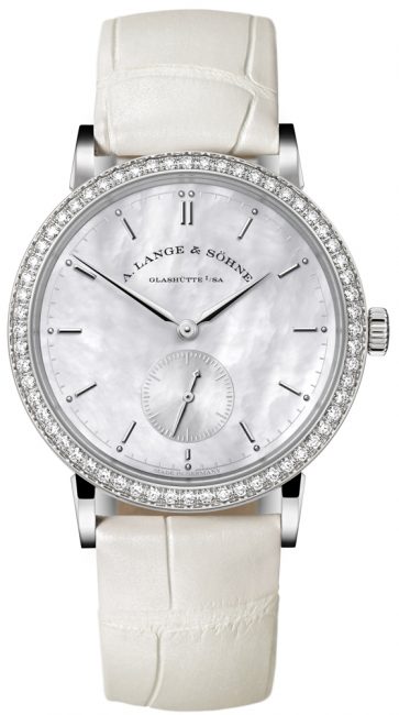 Luxury Watches For Women - Saxonia Mother-Of-Pearl and Diamond Watch