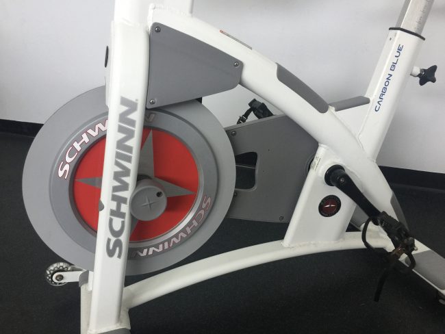 Schwinn Fitness AC PERFORMANCE PLUS with CARBON BLUE Belt Drive - Indoor Cycling Bike - close up